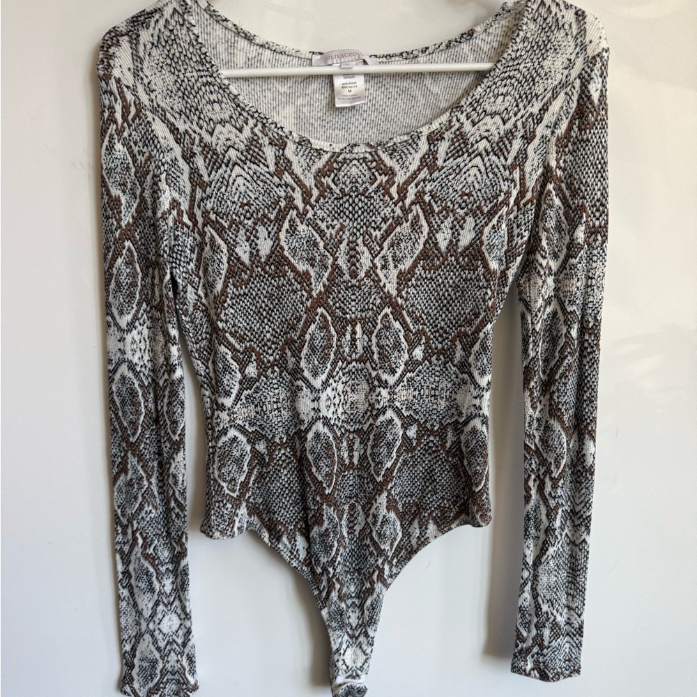 Animal print bodysuit